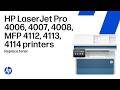 Replace the toner cartridge | HP LaserJet Pro 4006, 4007, 4008, MFP 4112, 4113, 4114 printers