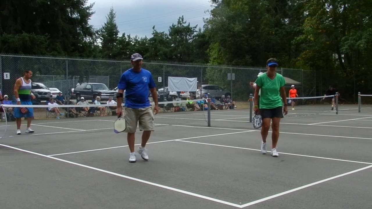 Vancouver Island Pickleball Championship 2016, Mixed Gold, Game 1 YouTube