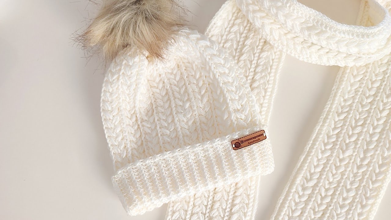 Tığ İşi Kabarık Saç Örgü Bere Yapımı🧶/Kolay Bere Tarifi (Adım Adım Anlatım)/Fıstık Dolgulu  bere 