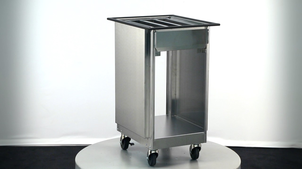 Lakeside 996 Mobile Tray Dispenser, Open on 2 Sides - Lakeside