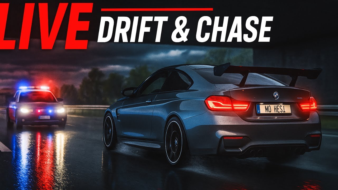LIVE: Hamburg Highway Drift & Police Chases 🚨 | Assetto Corsa No Hesi ...