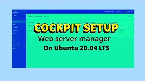 Cockpit Setup on Ubuntu 20.04 – Simplified Web-Based Server Control