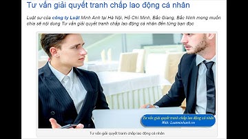 Tư vấn giải quyết tranh chấp lao động cá nhân