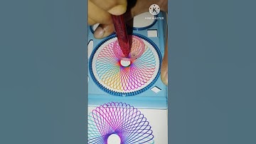 Drawing a Spirograph | Satisfying Spirograph Video #spirograph #youtube #shortsvideo