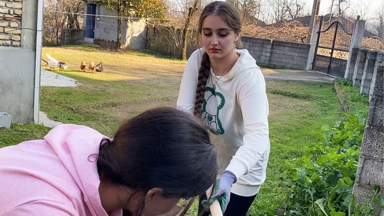 A Peaceful Day of Gardening in the Village | Planting Seeds & Garlic