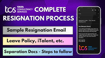 Complete Resignation Process in TCS | Resignation Mail | Seperation Documents | Acceptance Letter