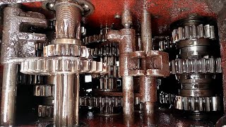 Amazing power tiller gear box repair ~ The world of iron