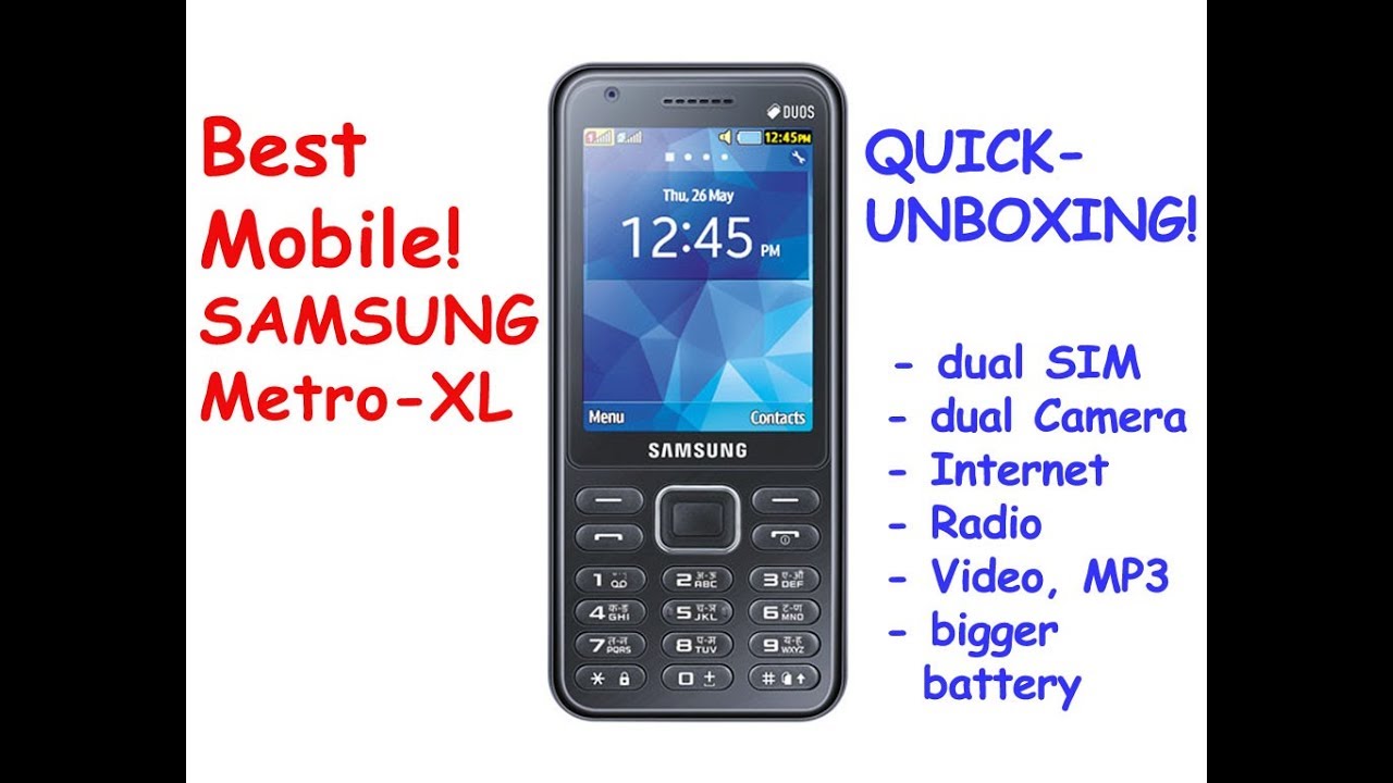  Samsung  Metro  XL  QUICK UNBOXING YouTube