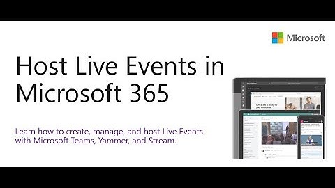 Host Live Events in Microsoft 365
