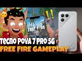 Tecno Pova 7 Pro 5G Free Fire Gameplay test | Ultra Graphics Test &amp; Real Gaming Performance