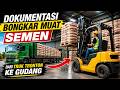 Dokumentasi Bongkar Muat Semen dari Truk Trailer ke Gudang