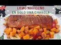 Lomo de Cerdo Navideño 🎄 | Cena de navidad en una sola bandeja