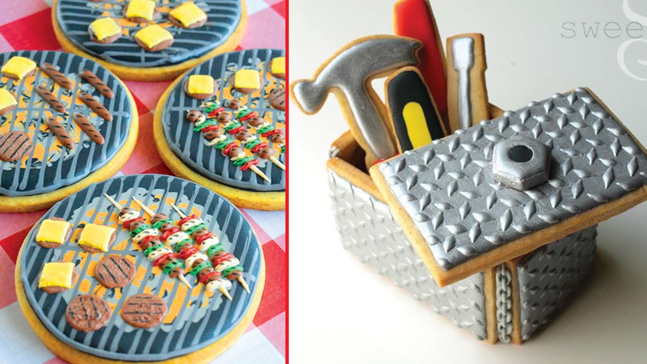 3 Decorated Cookies For Father's Day