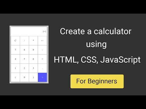 Calculator using HTML css and javascript   ||  #calculator #html5  #css #javascript