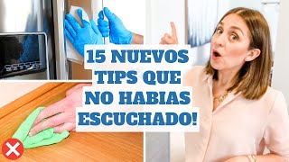 15 TIPS DE LIMPIEZA QUE NO HABIAS ESCUCHADO ANTES! | Tips de Experta en Limpieza!