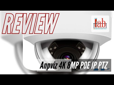 Anpviz 4K 5MP POE IP PTZ Security Dome Camera with Microphone