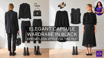 Elegant Capsule Wardrobe in Black | Effortless Style on the Fly