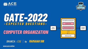 Computer Organization-2 | Expected Questions - GATE 2022 (CSE) | Ramaiah sir | ACE Online