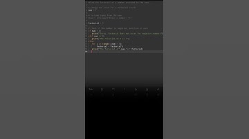 Factorial program #python #factorials #factorial #pythonforbeginners #pythontutorial #pgtrbcs #cn