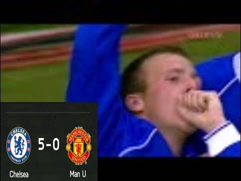 Chelsea beat Manchester United 5 0  1999-2000