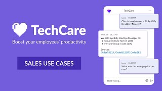 TechCare - Sales Use Cases - Demo screenshot 5