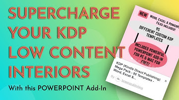 Powerpoint Add in to Supercharge your KDP interiors
