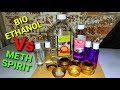 Alcohol fuel test Methylated spirit VS bio ethanol. What alcohol fuel is best for camping stoves