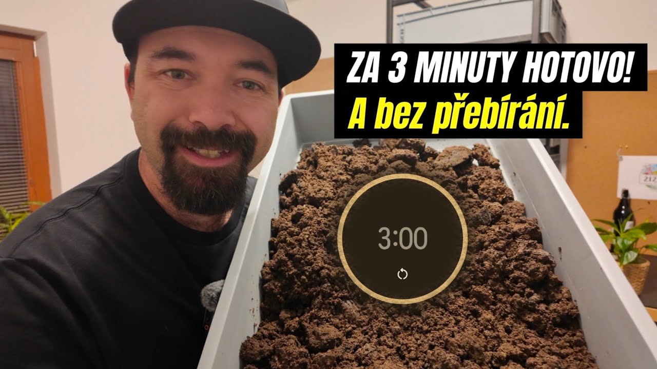 |WORMÁK| ⏱️ Čistý vermikompost za 3 MINUTY! Nejrychlejší metoda sklizně bez žížal (WormBag).