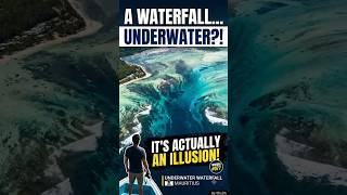 A Waterfall... Underwater?! 🌊 | Underwater Waterfall | Wonder #077 #nature #waterfall #mauritius