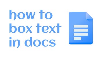 how to box text in google docs