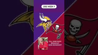 2002 Week 9: Minnesota Vikings at Tampa Bay Buccaneers | Full Game Radio Broadcast