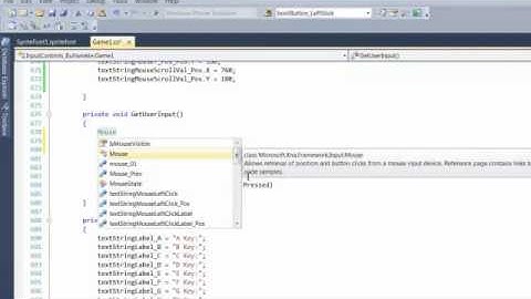 XNA 4 Course I Ch 09 07 CapturePreviousMouseState