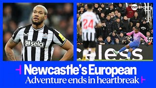 FULL-TIME SCENES as Newcastle United's European adventure ends in heartbreak against AC Milan 💔