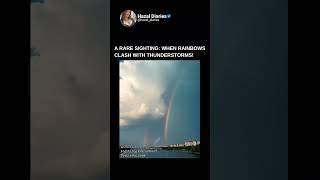 When Thunderstorms Meet Rainbows—A Stunning Show! 🌈⚡