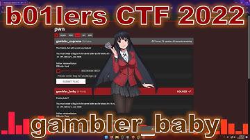 b01lers CTF 2022: gambler_baby