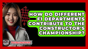 How Do Different F1 Departments Contribute To The Constructor