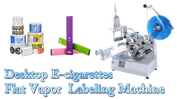 Desktop E-cigarettes Flat Vapor Labeling Machine | Label Applicator | Hengyuan Machinery