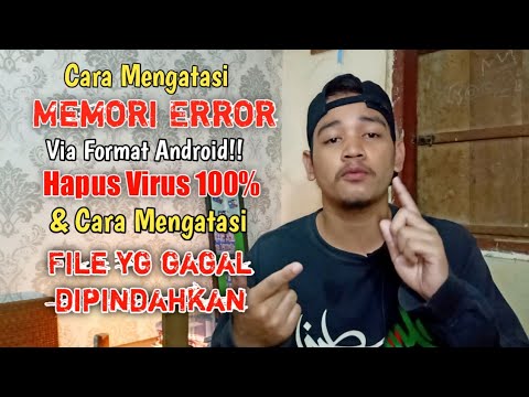 Cara Mengatasi Kartu Memori SDCard ERROR & Cara Mengatasi file yg gagal dipindahkan | Tutorial