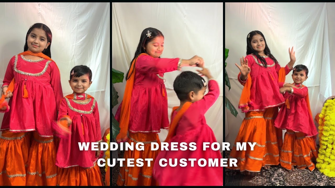 Bacho Ka Sharara Dress Cutting & Stitching | Full Making Process | Customer Order