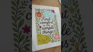 Cozy Coloring Session Cozy Relaxing Quote Mindfulness Session Coloring Page
