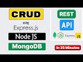 Restful crud create read update delete api using expressjs nodejs and mongodb