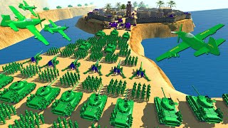 Green Army Men SIEGE the Island FORTRESS! - Army Men: Unifying War 2