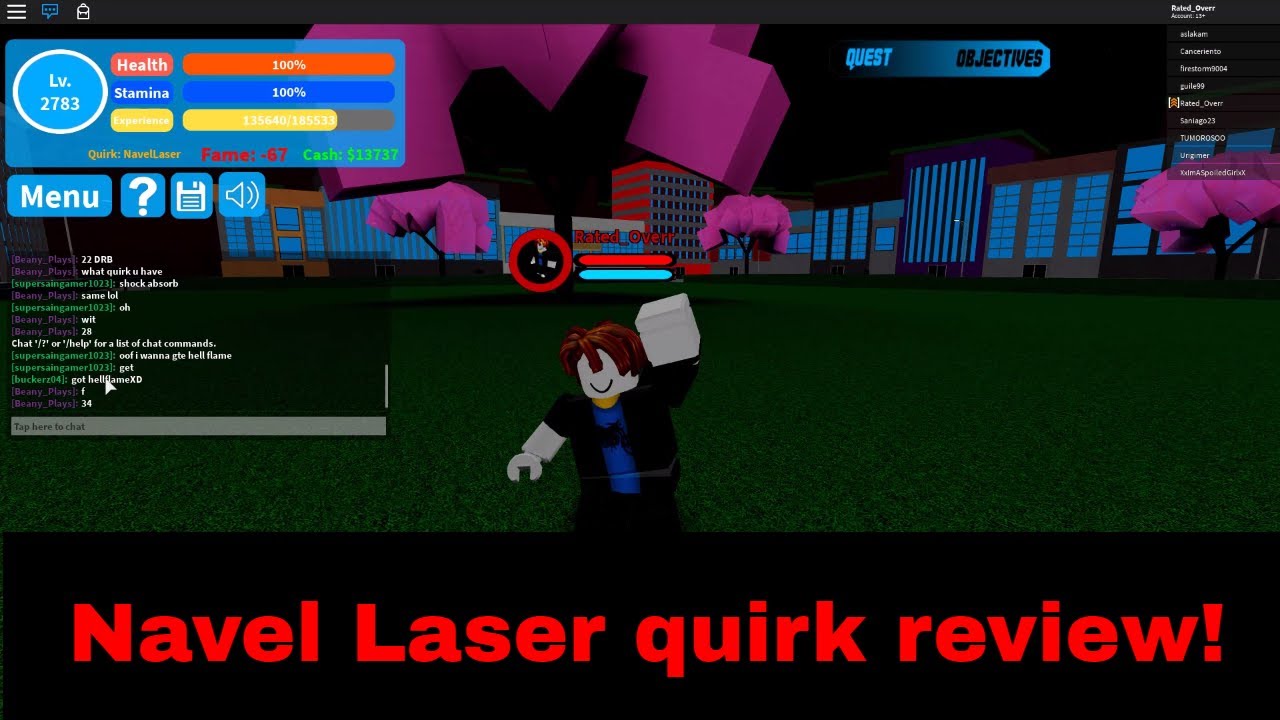 Boku No Roblox Remastered Navel Laser Quirk Review Youtube - permeation boku no roblox remastered youtube