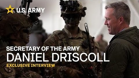 Who is Daniel Driscoll? EXCLUSIVE Interview w/ SECARMY | Army Behind the Scenes