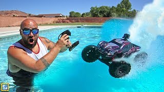 Driving Remote Control RC Cars Across The Water!! screenshot 5