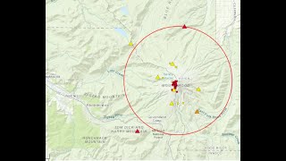 Mt Hood Volcano in Oregon Having an earthquake swarm... West coast strain building 10/18/2021