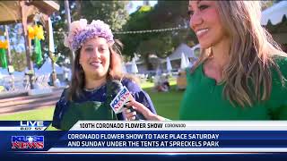 100th annual Coronado Flower Show on KUSI with Teresa Sardina