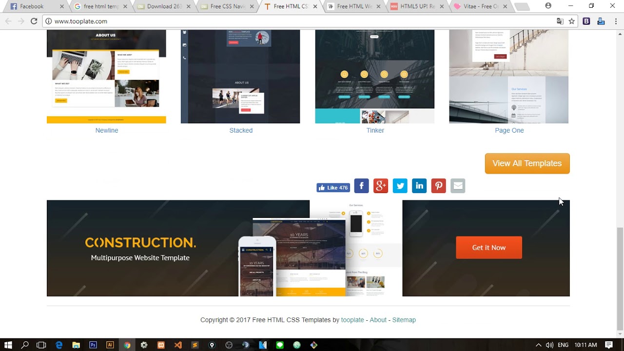 free website สํา เร็ จ รูป New เว็บไซต์แจก HTML \u0026 CSS Templates ฟรี!!