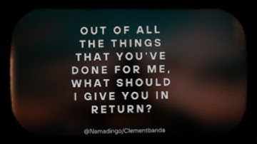 Namadingo - Tuli English Lyrics
