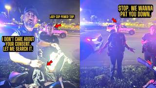 Cops Try Every Tactic To Pat Down Cyclist Over A Simple Bike Light Stop Update
